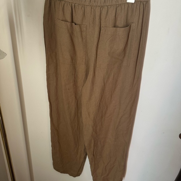 Universal Thread Light Brown Linen-Blend Drawstring Pants - Picture 6 of 7